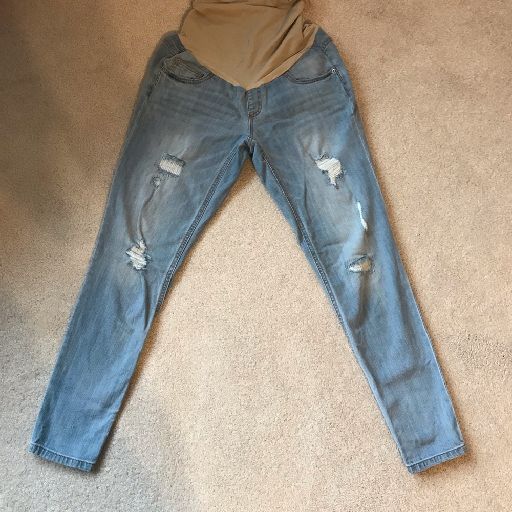 Indigo Blue maternity jeans marks on belly